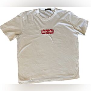 Louis Vuitton X Supreme White Tee